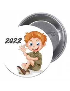 Przypinki buttony KOLONIE I PÓŁKOLONIE znaczki badziki z grafiką