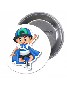 Przypinki buttony SUPER BOHATER znaczki badziki z grafiką