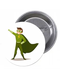 Przypinki buttony SUPER BOHATER znaczki badziki z grafiką