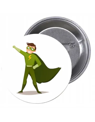 Przypinki buttony SUPER BOHATER znaczki badziki z grafiką