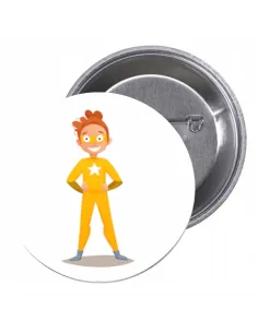 Przypinki buttony SUPER BOHATER znaczki badziki z grafiką