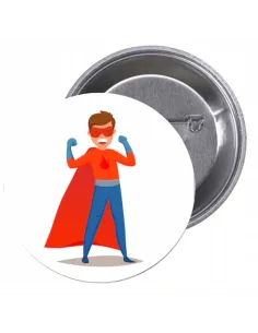 Przypinki buttony SUPER BOHATER znaczki badziki z grafiką