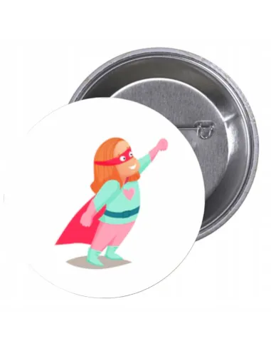 Przypinki buttony SUPER BOHATER znaczki badziki z grafiką