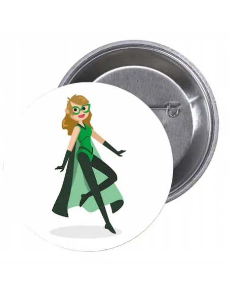 Przypinki buttony SUPER BOHATER znaczki badziki z grafiką