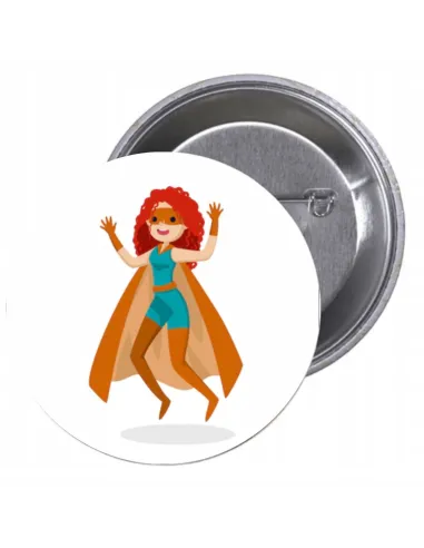 Przypinki buttony SUPER BOHATER znaczki badziki z grafiką