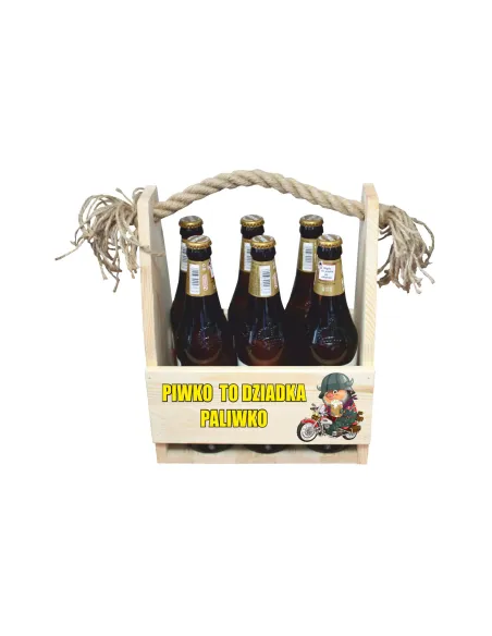 NOSIDŁO skrzynka NA PIWO nadruk dla Dziadka TANIO!