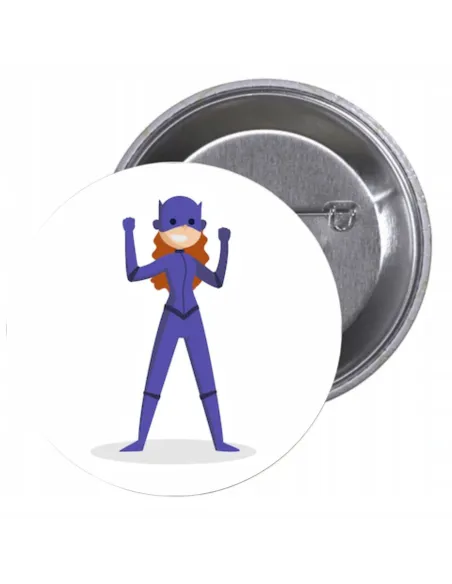 Przypinki buttony SUPER BOHATER znaczki badziki z grafiką