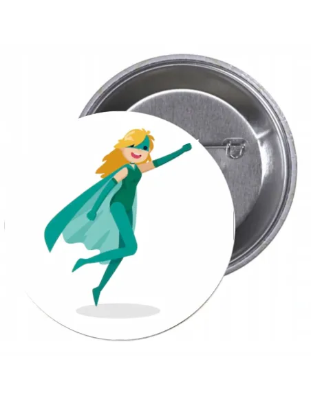 Przypinki buttony SUPER BOHATER znaczki badziki z grafiką