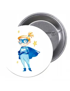 Przypinki buttony SUPER BOHATER znaczki badziki z grafiką