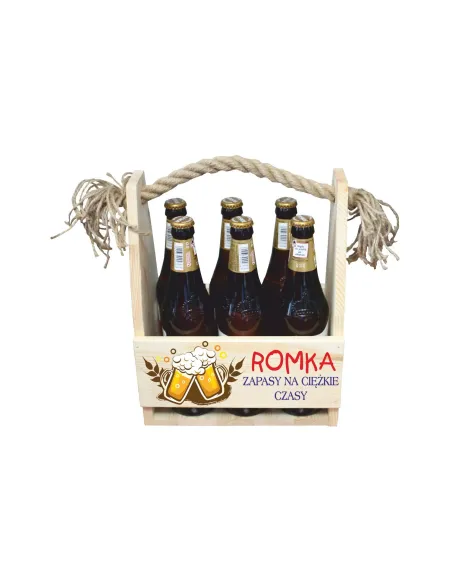 NOSIDŁO skrzynka NA PIWO prezent na urodziny druk