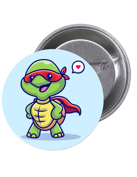 Przypinki buttony SUPER BOHATER znaczki badziki z grafiką