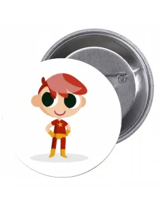 Przypinki buttony SUPER BOHATER znaczki badziki z grafiką