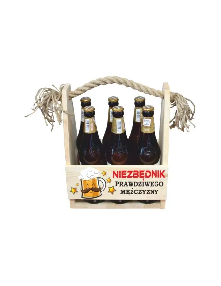 SKRZYNKA NOSIDŁO NA PIWO Z nadrukiem NA URODZINY