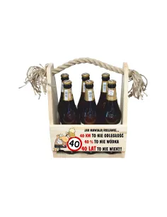 Skrzynka nosidło PREZENT na urodziny 30 40 50 60