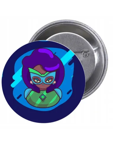 Przypinki buttony SUPER BOHATER znaczki badziki z grafiką