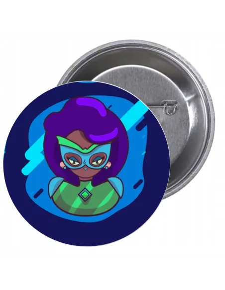 Przypinki buttony SUPER BOHATER znaczki badziki z grafiką