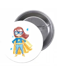 Przypinki buttony SUPER BOHATER znaczki badziki z grafiką