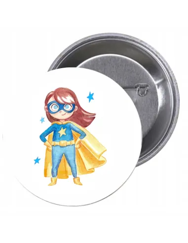 Przypinki buttony SUPER BOHATER znaczki badziki z grafiką