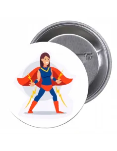 Przypinki buttony SUPER BOHATER znaczki badziki z grafiką
