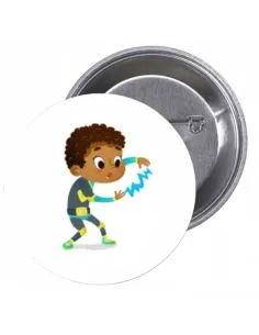 Przypinki buttony SUPER BOHATER znaczki badziki z grafiką