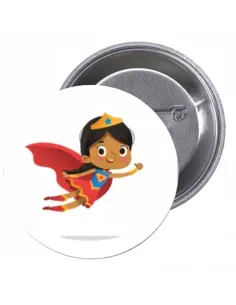 Przypinki buttony SUPER BOHATER znaczki badziki z grafiką