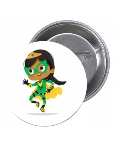 Przypinki buttony SUPER BOHATER znaczki badziki z grafiką