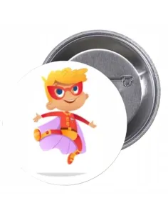 Przypinki buttony SUPER BOHATER znaczki badziki z grafiką