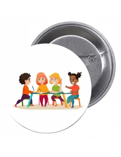 Przypinki buttony SUPER NAUCZYCIEL znaczki badziki z grafiką