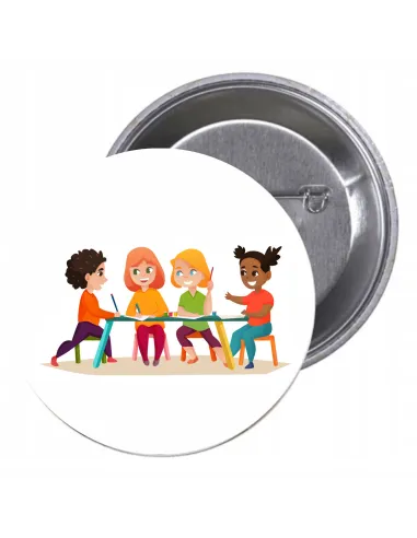 Przypinki buttony SUPER NAUCZYCIEL znaczki badziki z grafiką