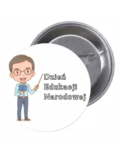 Przypinki buttony DZIEŃ EDUKACJI NARODOWEJ  znaczki badziki z grafiką