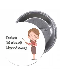 Przypinki buttony DZIEŃ EDUKACJI NARODOWEJ  znaczki badziki z grafiką