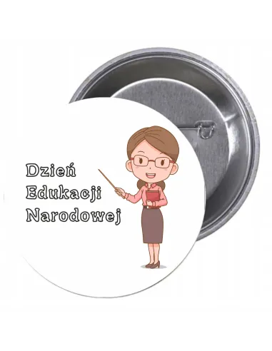 Przypinki buttony DZIEŃ EDUKACJI NARODOWEJ  znaczki badziki z grafiką