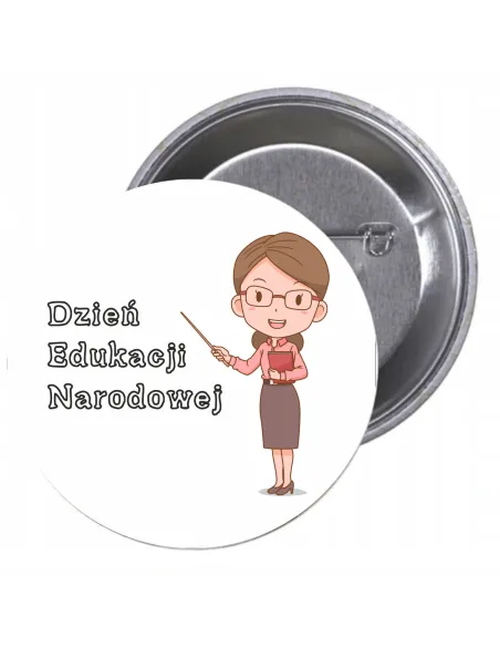 Przypinki buttony DZIEŃ EDUKACJI NARODOWEJ  znaczki badziki z grafiką