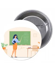 Przypinki buttony SUPER NAUCZYCIEL  znaczki badziki z grafiką