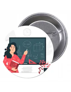 Przypinki buttony SUPER NAUCZYCIEL  znaczki badziki z grafiką