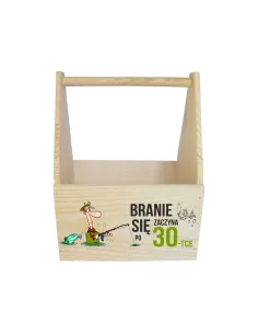 NOSIDŁO NA PIWO skrzynka prezent na 30 40 50 18 60