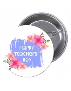 Przypinki buttony HAPPY TEACHER'S DAY  znaczki badziki z grafiką