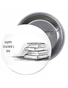 Przypinki buttony HAPPY TEACHER'S DAY  znaczki badziki z grafiką