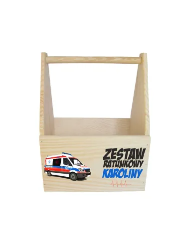 SKRZYNKA nosidło NA PIWO PREZENT dla medyka nadruk