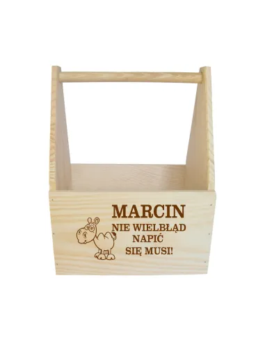 NOSIDŁO NA PIWO skrzynka na piwo z grawerem