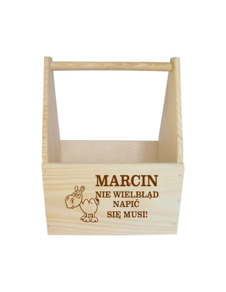 NOSIDŁO NA PIWO skrzynka na piwo z grawerem