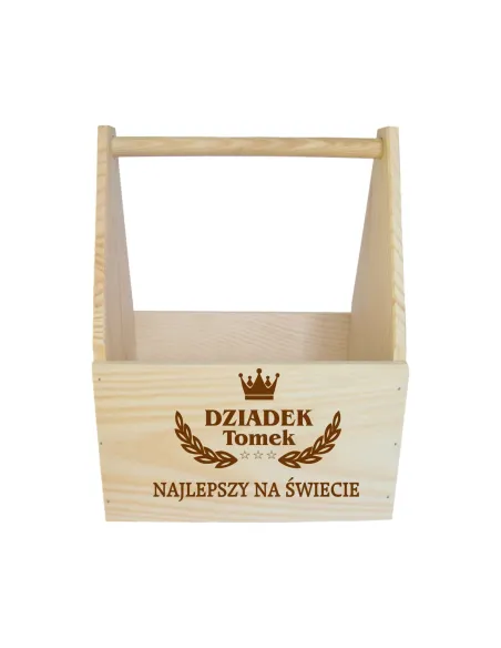 NOSIDŁO skrzynka NA PIWO prezent na DZIEŃ DZIADKA