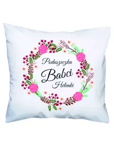 Poduszka prezent na Dzień Babci z nadrukiem poduszeczka babci imię