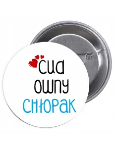 Przypinki buttony CUDOWNY CHŁOPAK  znaczki badziki z grafiką