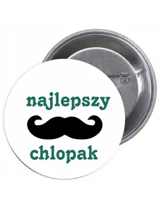 Przypinki buttony NAJLEPSZY CHŁOPAK   znaczki badziki z grafiką