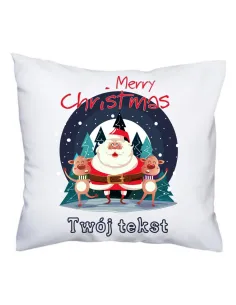 Poduszka z nadrukiem świątecznym Prezent na Święta Merry Christmas