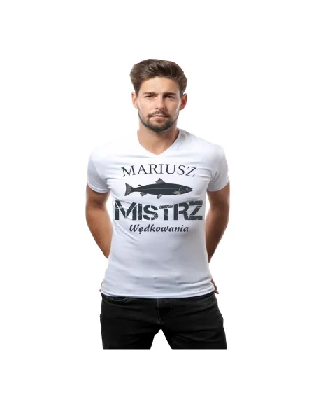 Koszulka z nadrukiem imię mistrz wędkowania