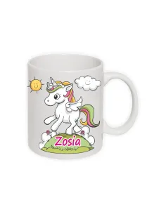 Kubek z nadrukiem jednorożec z imieniem