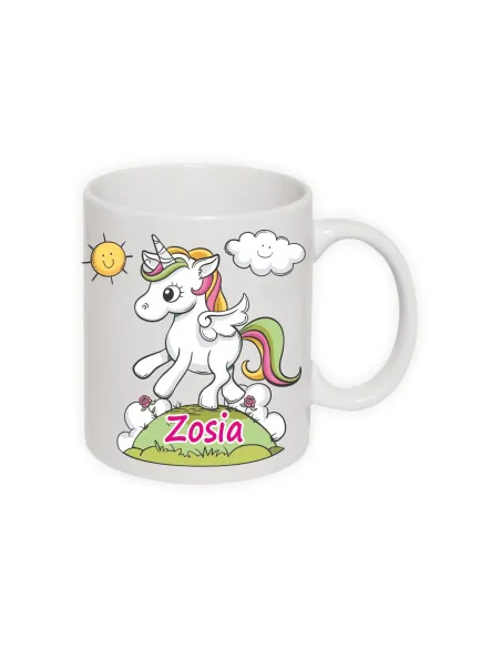 Kubek z nadrukiem jednorożec z imieniem