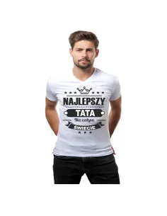 Koszulka z nadrukiem najlepszy tata na świecie